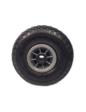 Ruota DI Carrello a mano GONFIATA DIAMETRO 260 MM CARICO 150KG ASSE LISCIO 20 MM - S2700P 260 L20/74 (PNEUMATICO 3.00-4)