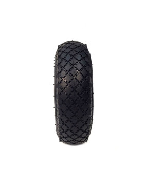 Ruota DI Carrello a mano GONFIATA DIAMETRO 260 MM CARICO 150KG ASSE LISCIO 20 MM - S2700P 260 L20/74 (PNEUMATICO 3.00-4)