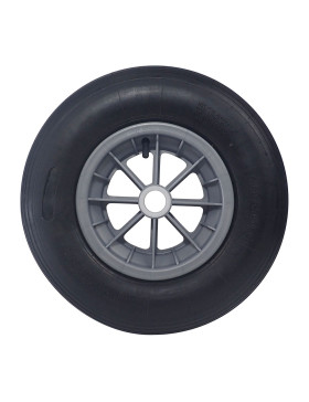 Ruota di carriola GONFIABILE DIAMETRO 400 MM CARICO 150 KG PER ASSE DI 32 MM - S1006P 3.50/8 L32 POM