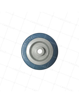 Ruota DI MANUTENZIONE IN GOMMA NATURALE NON MACCHIANTE DIAMETRO 75 MM CARICO 40 KG ASSE 10 MM - S2300E 80 COL