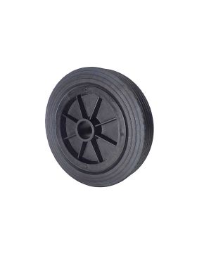 Ruota DI MANUTENZIONE IN GOMMA DIAMETRO 250 MM CARICO 200KG ASSE LISCIO 37 MM - S2000PS250A37