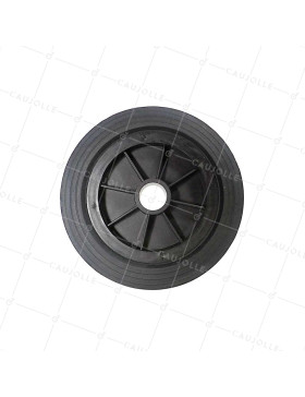 Ruota DI MANUTENZIONE IN GOMMA DIAMETRO 250 MM CARICO 200KG ASSE LISCIO 37 MM - S2000PS250A37