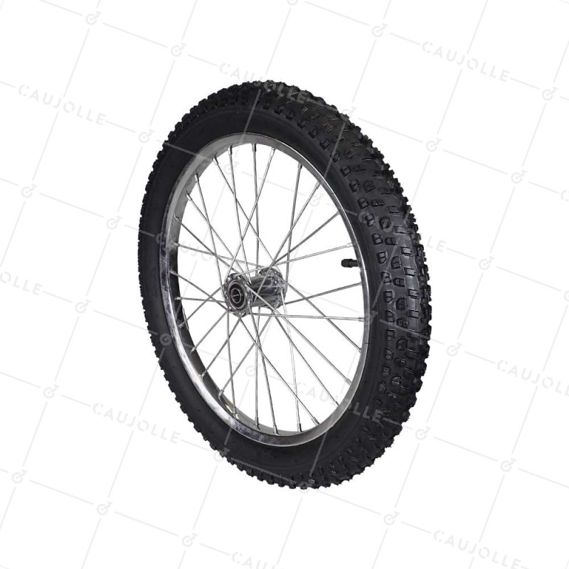 Ruota DI Rimorchio DA GIARDINO GONFIATA RAGGIO METALLO DIAMETRO 540 MM CARICO 50 KG ASSE DI 16 MM - S5100P 20P METAL GONFIATO