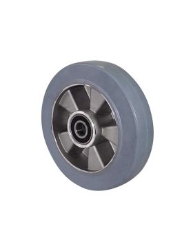 Ruota NON TACHANTE A ASSORBIMENTO DI URTI DIAMETRO 200 MM CARICO 450KG ASSE 20 MM SFERE - S2014 200 CAOU GRIGIO B20