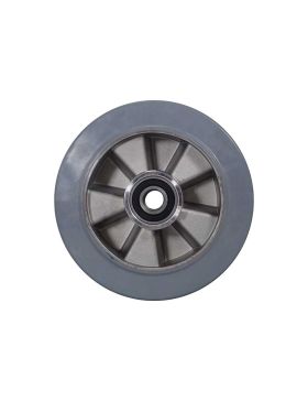 Ruota NON TACHANTE A ASSORBIMENTO DI URTI DIAMETRO 200 MM CARICO 450KG ASSE 20 MM SFERE - S2014 200 CAOU GRIGIO B20