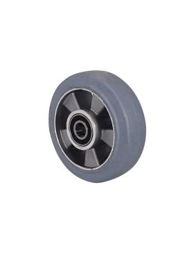 Ruota NON TACHANTE ULTRA SOFFICE DIAMETRO 160 MM CARICO 350KG ASSE 20MM SFERE - S2014 160 CAOU GRIGIO B20