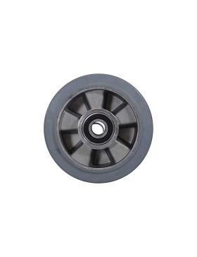 Ruota NON TACHANTE ULTRA SOFFICE DIAMETRO 160 MM CARICO 350KG ASSE 20MM SFERE - S2014 160 CAOU GRIGIO B20
