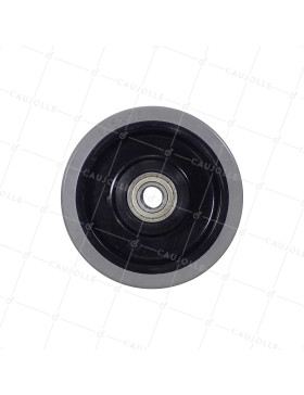 Ruota NON MACCHIENTE GOMMA FLESSIBILE GRIGIA DIAMETRO 125MM CARICO 250KG ASSE 15 MM A SFERE - S2015 125 GRIGIO RB