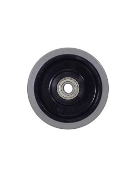 Ruota NON MACCHIENTE GOMMA FLESSIBILE GRIGIA DIAMETRO 125MM CARICO 250KG ASSE 15 MM A SFERE - S2015 125 GRIGIO RB