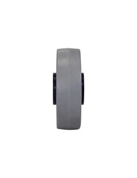Ruota NON MACCHIENTE GOMMA FLESSIBILE GRIGIA DIAMETRO 125MM CARICO 250KG ASSE 15 MM A SFERE - S2015 125 GRIGIO RB