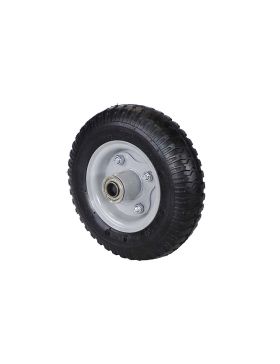 Ruota DI COMPRESSORE DIAMETRO 210 MM CARICO 100 KG MOZZO PORTANTE PER ASSE DI 16 MM - 2.50x4 GONFIATA A16