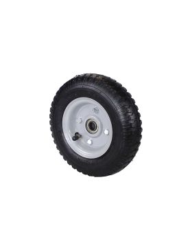 Ruota DI COMPRESSORE DIAMETRO 210 MM CARICO 100 KG MOZZO PORTANTE PER ASSE DI 16 MM - 2.50x4 GONFIATA A16