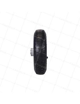 Ruota DI COMPRESSORE DIAMETRO 210 MM CARICO 100 KG MOZZO PORTANTE PER ASSE DI 16 MM - 2.50x4 GONFIATA A16