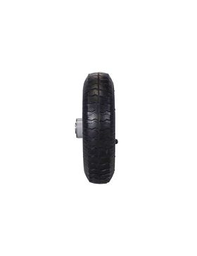 Ruota DI COMPRESSORE DIAMETRO 210 MM CARICO 100 KG MOZZO PORTANTE PER ASSE DI 16 MM - 2.50x4 GONFIATA A16