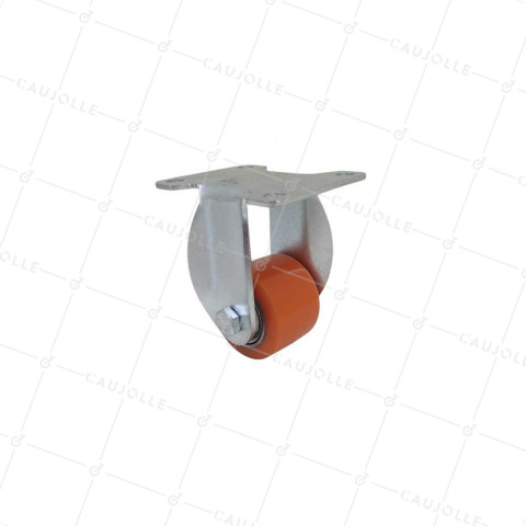 Ruota EXTRA-BASSA FORTE CARICO FISSO DIAMETRO 35 MM CARICO 100KG ALTEZZA 66 MM - SURB 35 FISSO • Caujolle