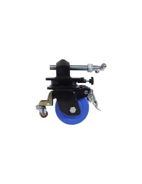 Ruota DI CONTENITORE IN NYLON BLU DOPPIO 152 MM CARICO 5000 KG