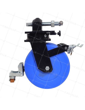 Ruota DI CONTENITORE IN NYLON BLU DOPPIO 305 MM CARICO 7000KG