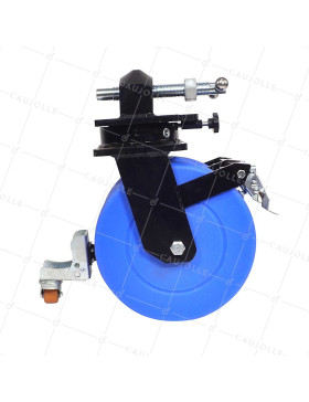 Ruota DI CONTENITORE IN NYLON BLU DOPPIO 305 MM CARICO 7000KG
