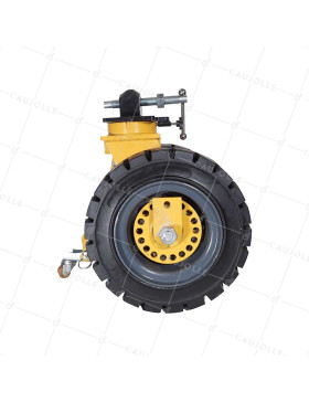 Ruota DI CONTENITORE IN GOMMA DOPPIA Ruota DIAMETRO 413 MM 2000 KG