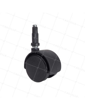 Ruota DI SEDIA A CLIP DIAMETRO 50 MM CON Asta liscia DI 12 MM CARICO 50 KG - S49TL 50/7 • Caujolle
