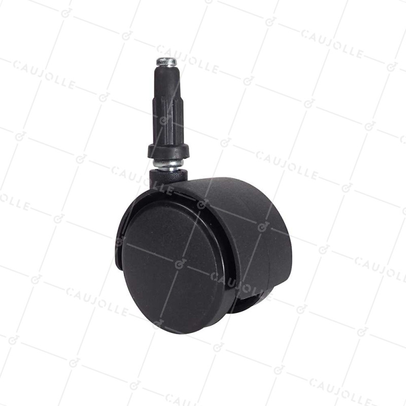 Ruota DI SEDIA A CLIP DIAMETRO 50 MM CON Asta liscia DI 7 MM CARICO 50 KG - S49TL 50/7
