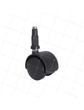 Ruota DI SEDIA DA INCOLLARE DIAMETRO 40 MM A Asta liscia DI 12 MM CARICO 35 KG - S49TL 40/8 • Caujolle