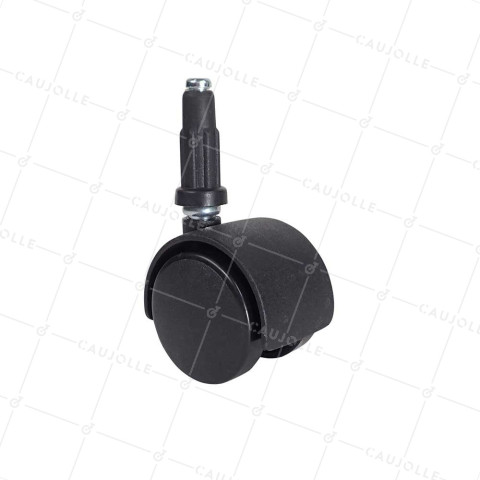 Ruota DI SEDIA DA INCOLLARE DIAMETRO 40 MM A Asta liscia DI 12 MM CARICO 35 KG - S49TL 40/8 • Caujolle