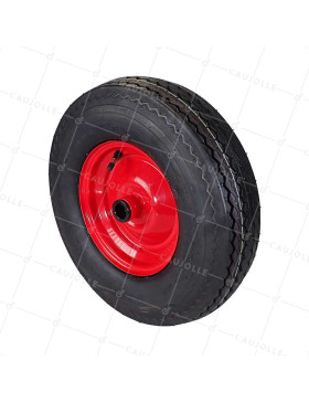 Ruota DI MACCHINA AGRICOLA RINFORZATA 6 PLY DIAMETRO 400MM CARICO 345KG ASSE 25MM RULLO - S2600R25 6PR • Caujolle