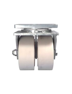 Ruota PIVOTANTE A FRENO IN NYLON DIAMETRO 250 MM CARICO 7500 KG - STEC NYLON DOPPIO 250 PAF