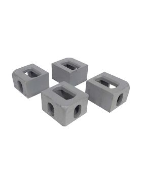 KIT DI 4 ANGOLI ISO 1161 IN ACCIAIO FUSO PER CONTENITORE MARITTIMO - BR x 2 / BL x 2