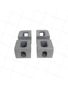 KIT 4 BLOCCHI D'ANGOLO ISO 1161 PER CONTAINER