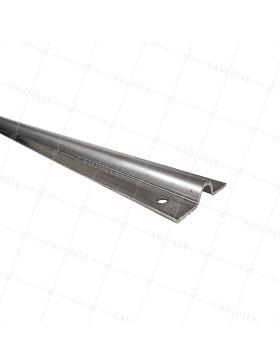 RAIL IN ACCIAIO INOSSIDABILE 304 DA VITARE PER Ruota A Gola RONDA DI 20 MM LUNGHEZZA 3M - GR 19 • Caujolle