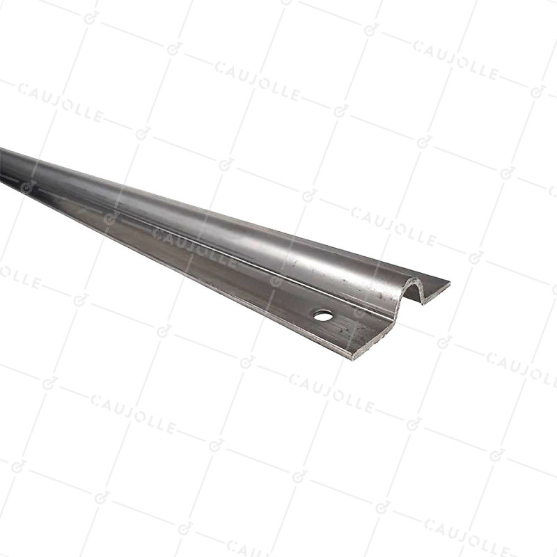 RAIL PER PORTONE IN INOX 304 DA VITARE A Gola RONDA DI 19 MM LUNGHEZZA 3 METRI