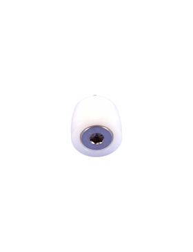 OLIVE GUIDE EN INOX ANTI ROUILLE & NYLON POUR PORTAIL COULISSANT DIAMÈTRE 35 MM LONGUEUR 30 MM AVEC BOULON DE 10 MM