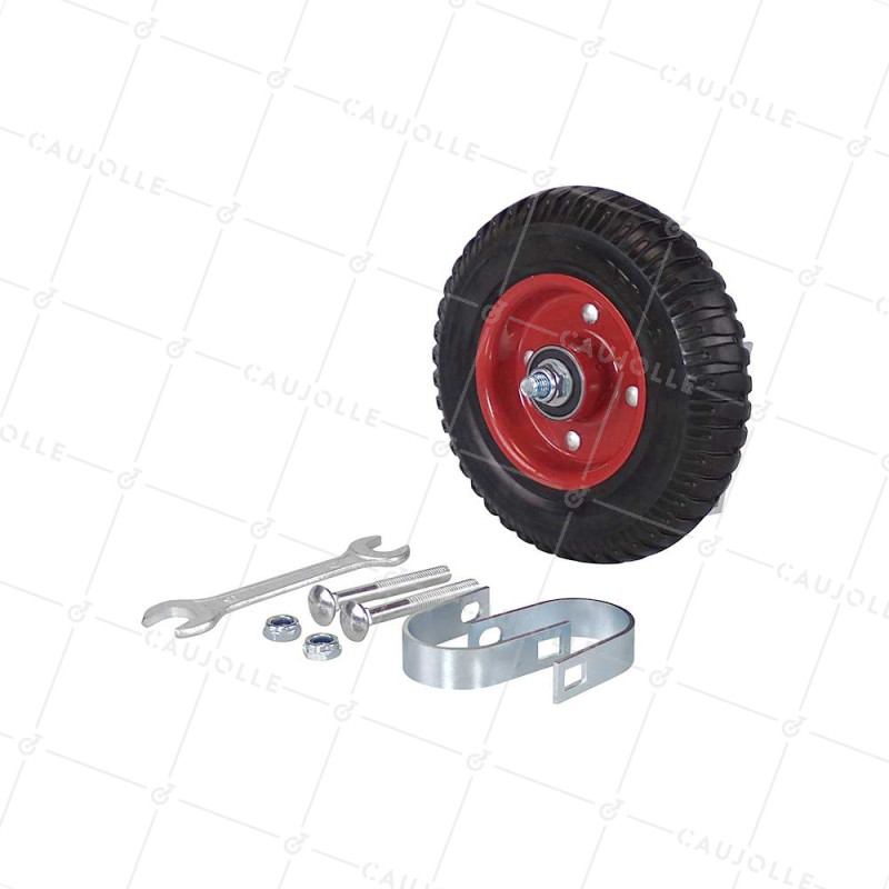 Ruote DI BARRIERA FISSA MONO Ruota DIAMETRO 200 MM CARICO 150 KG PER TUBI DA 40 A 50 MM