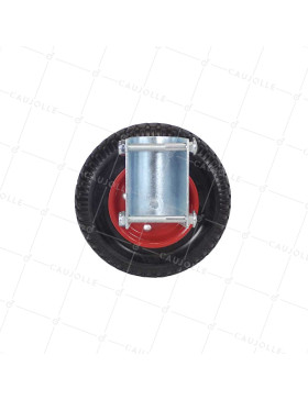 Ruote DI BARRIERA FISSA MONO Ruota DIAMETRO 200 MM CARICO 150 KG PER TUBI DA 40 A 50 MM