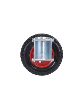 Ruote DI BARRIERA FISSA MONO Ruota DIAMETRO 200 MM CARICO 150 KG PER TUBI DA 40 A 50 MM