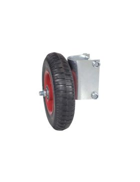 Ruote DI BARRIERA FISSA MONO Ruota DIAMETRO 200 MM CARICO 150 KG PER TUBI DA 40 A 50 MM