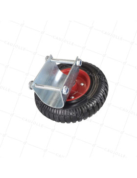 Ruote DI BARRIERA FISSA MONO Ruota DIAMETRO 200 MM CARICO 150 KG PER TUBI DA 40 A 50 MM