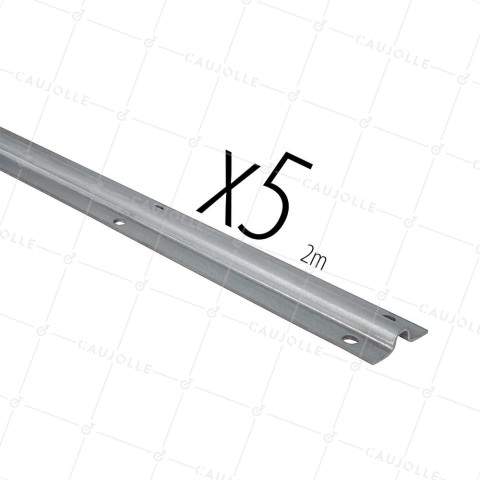 SCATOLA DA 5 RAILS A VITE GR15 / 2 METRI • Caujolle