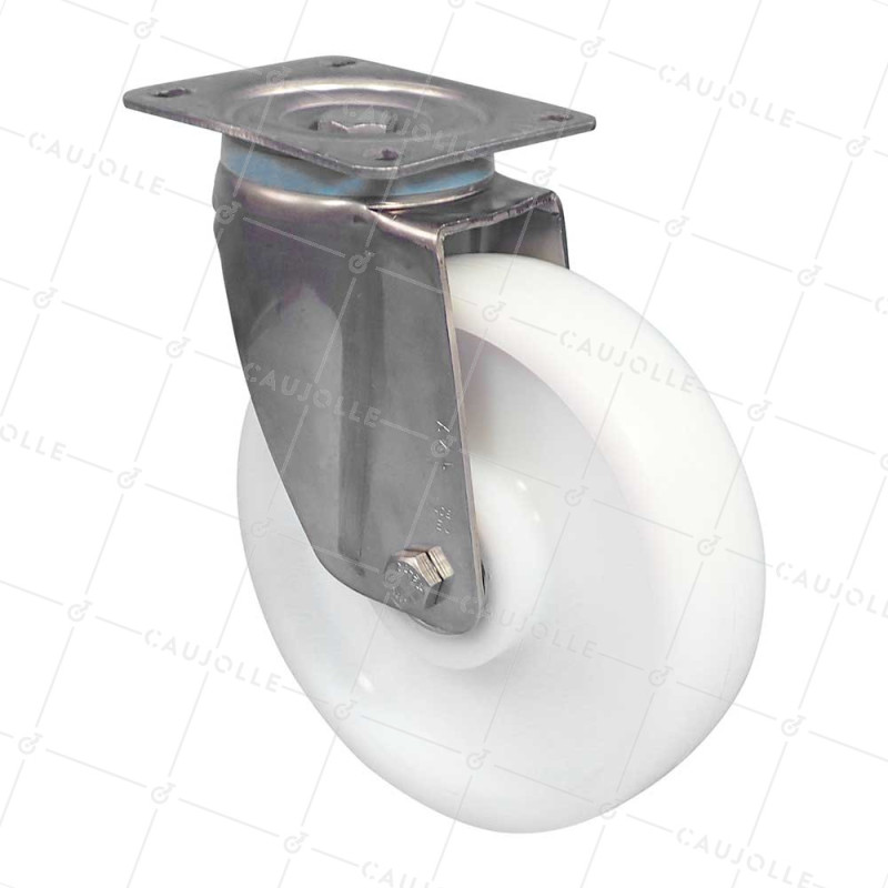 Ruota IN ACCIAIO INOSSIDABILE 304 DIAMETRO 200 MM CARICO 1000 KG - INOX PIV RENF 200