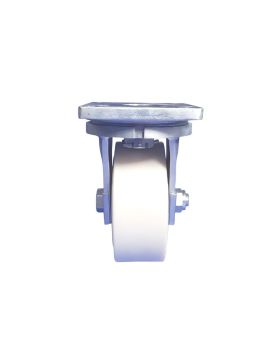 RUOTA GIREVOLE CON FRENO IN NYLON DIAMETRO 250 MM CARICO 7500 KG - STEC NYLON 250P A FRENO
