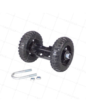 Ruote DI BARRIERA FISSA DIAMETRO 160 MM CARICO 150 KG TUBO 35 A 48 MM • Caujolle