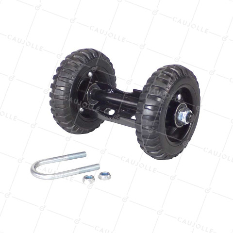 Ruote DI BARRIERA FISSA DIAMETRO 160 MM CARICO 150 KG TUBO 35 A 48 MM • Caujolle