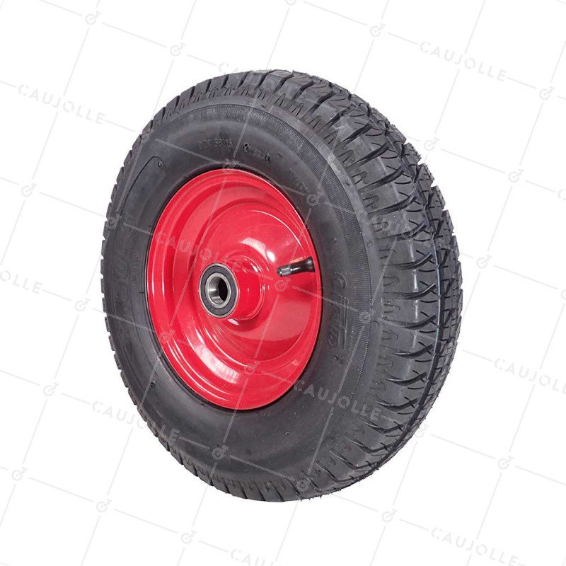 Ruota DI MACCHINA AGRICOLA RINFORZATA 4 PLY DIAMETRO 400 MM CARICO 260 kg ASSE 25 MM - S2600B25 4PR