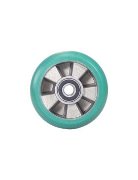Ruota INDUSTRIALE IN ELASTOMERO FLESSIBILE DIAMETRO 160 MM CARICO 550 KG ASSE 20 MM - S2016 160