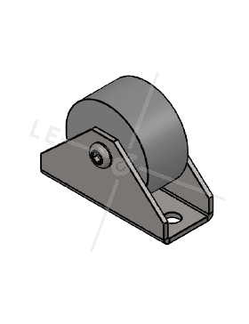 RUOTA DI GUIDA LINEARE INSENSIBILE ALLA CORROSIONE DIAMETRO 30 MM CARICO 100 KG - S86 30 INOX 304