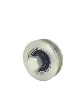 Ruota DI PORTA A Gola QUADRATA DIAMETRO 70 MM PER RAIL QUADRATO DI 12 MM CARICO 600 KG ASSE 14 MM - GAGC70