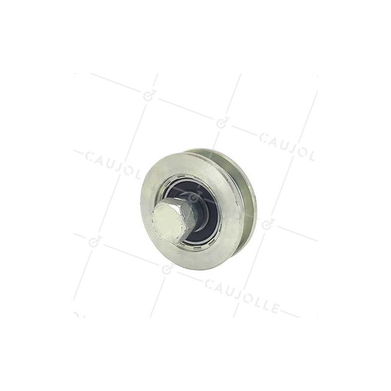 Ruota DI PORTA A Gola QUADRATA DIAMETRO 70 MM PER RAIL QUADRATO DI 12 MM CARICO 600 KG ASSE 14 MM - GAGC70