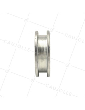 Ruota DI PORTA A Gola QUADRATA DIAMETRO 70 MM PER RAIL QUADRATO DI 12 MM CARICO 600 KG ASSE 14 MM - GAGC70